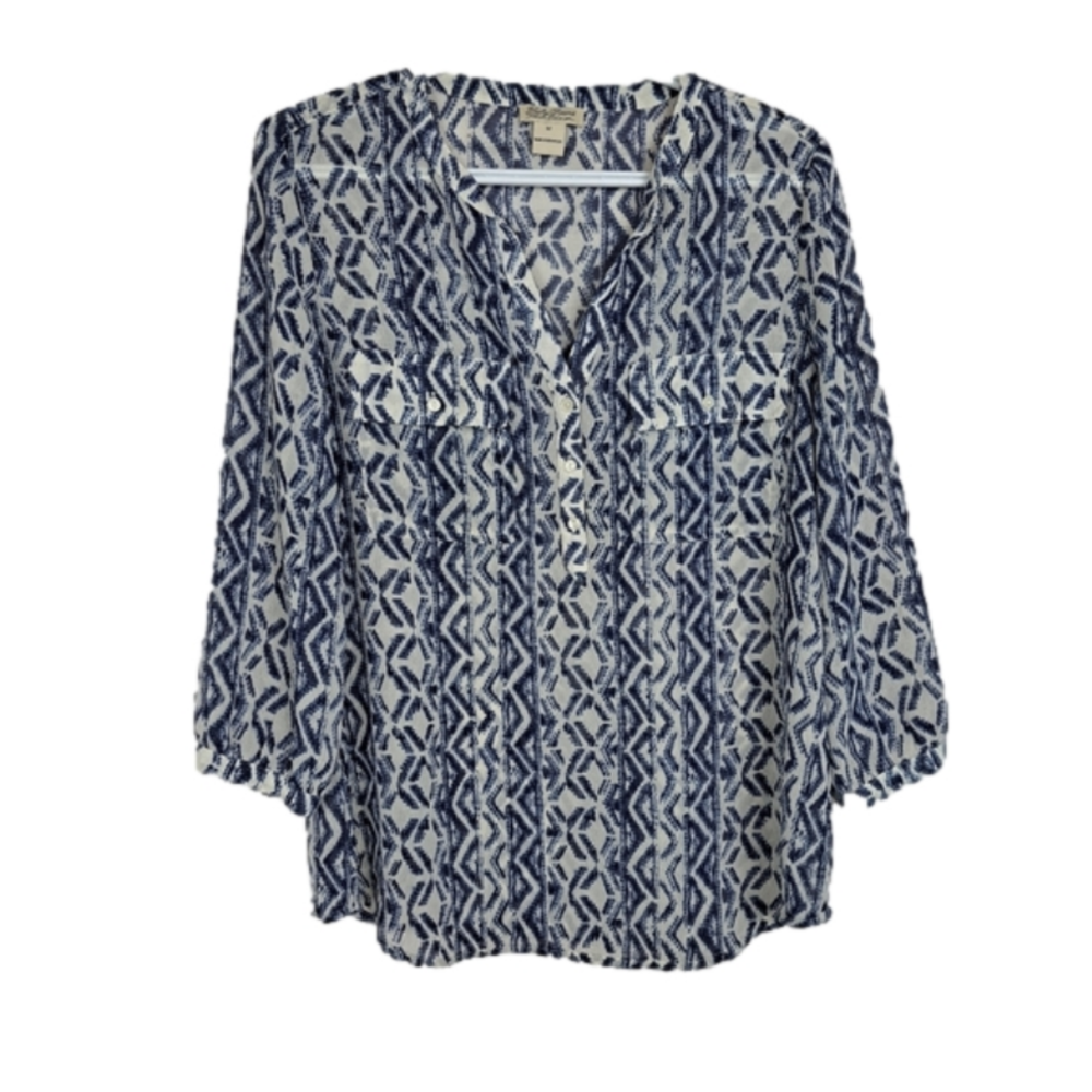 LUCKY Brand Boho Ikat print Topā